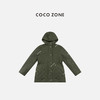 COCO ZONE 高级感单排扣菱格长袖保暖气质棉服CC2C2230 商品缩略图0