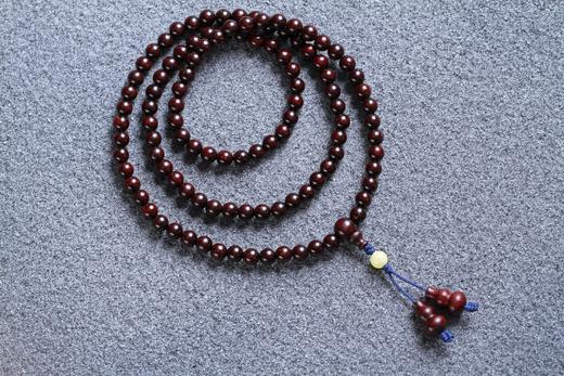 XYZT0328-1°紫檀满星/蜜蜡/紫檀葫芦手串0.6*108 商品图1