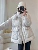 【YW】无忧购韩系ins百搭连帽休闲小个子收腰显瘦中长款羽绒服24031# 商品缩略图2