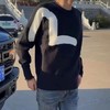 王一博同款联名福神情侣款大M提花羊毛混纺圆领毛衣 商品缩略图0