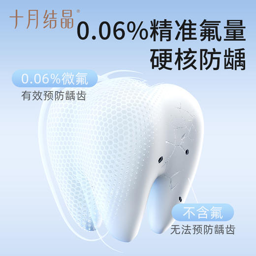 婴儿1-3岁果味不可吞咽奥拉氟换牙期防蛀牙牙膏3只装 商品图3