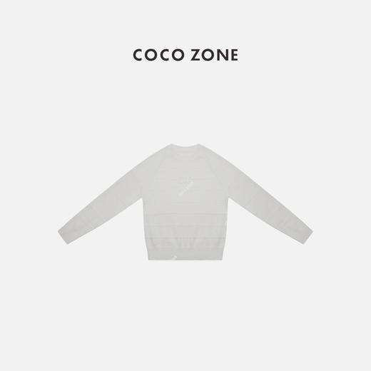 COCO ZONE 冬季新款立体条纹百搭圆领针织衫CC2D2974 商品图0
