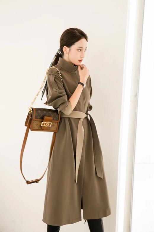 Le Malene 立领廓形收腰风衣 15253 商品图6