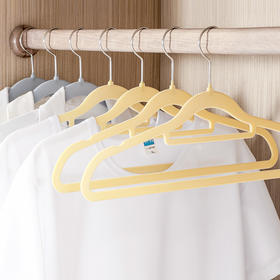 留存道 ABS植绒环保干湿两用超薄衣架10支装【该商品不支持用券】
