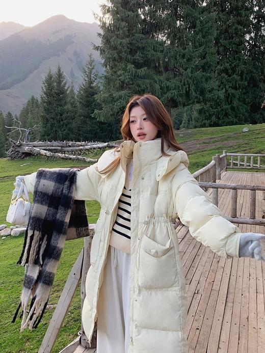 【YW】无忧购韩版温柔显瘦百搭中长款羽绒服外套24066# 商品图4