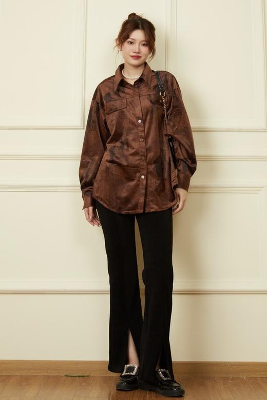 LNNNS 灯芯绒微喇加绒高腰裤 19518 商品图3