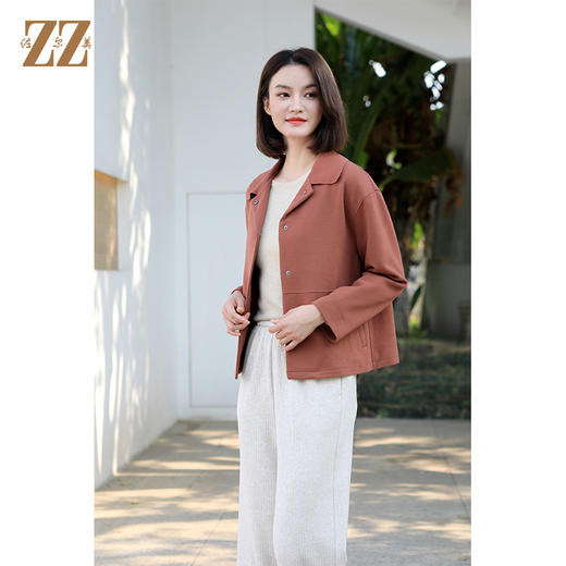 佐尔美冬季新款 气质经典100%绵羊毛呢大衣外套女E34ZD33 商品图1