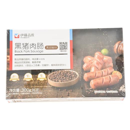 伊藤品质黑猪肉肠黑胡椒味300g 商品图0