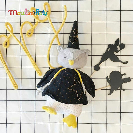 Moulin Roty 小猫头鹰魔术师玩偶 法式玩偶 适合年龄0岁+ 小时光系列 711328 商品图7