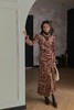 Le Malene V领复古丝绒印花收腰连衣裙 19522 商品缩略图2