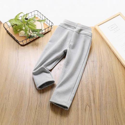 【更保暖 更显瘦卫裤】2024秋冬新款女童加绒休闲裤！秋冬中大童一体绒修身仿加厚保暖长裤！ 商品图2