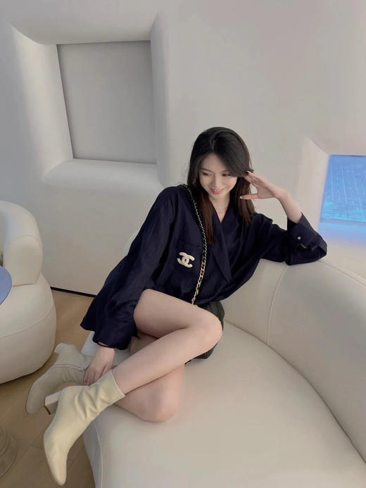 115-6 宋茜同款 bf经典sofia踝靴 内外底全皮 鲶鱼头粗跟 侧拉链短靴 准码很准 无标已贴底 商品图2