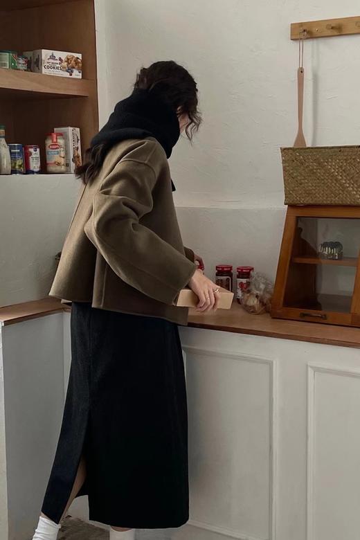 Le Malene 黑灰色H型韩版半裙（无腰带） 15085 商品图4