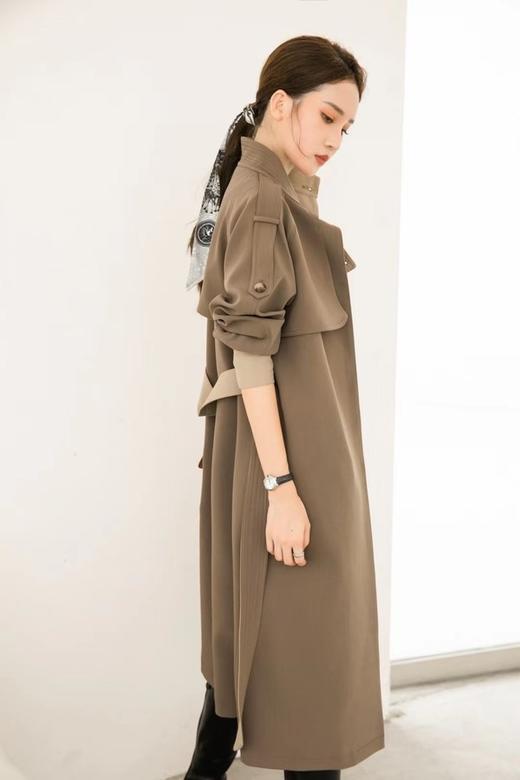 Le Malene 立领廓形收腰风衣 15253 商品图5