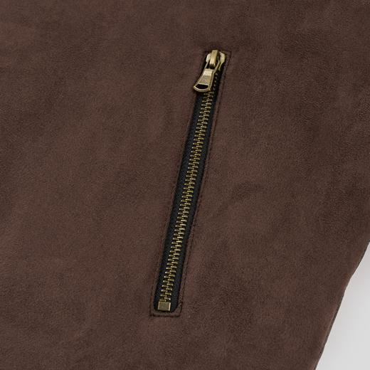 GOODBAI logo贴布绣带毛翻领oversize加厚外套 商品图4