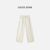 COCO ZONE 100棉加绒显瘦直筒裤水洗百搭牛仔裤CC1D2454 商品缩略图0
