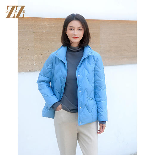佐尔美冬季新款     短款90绒保暖减龄羽绒服外套女E34YY05 商品图2