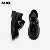 MIO米奥乐福鞋春季新品金属饰扣学院风厚底增高通勤百搭单鞋M251514454 商品缩略图3