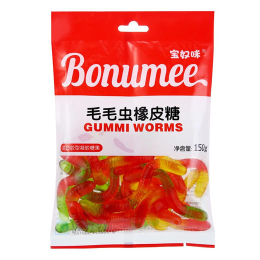 宝奴咪毛毛虫橡皮糖150g 商品图0