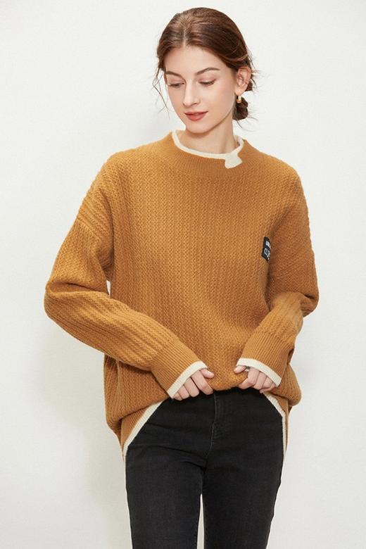 WHO KNOWS 宽松假两件套头针织上衣 15208 商品图3