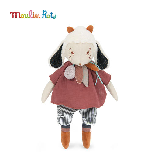 Moulin Moty 强壮的小羊费内尔玩偶 法式玩偶 适合年龄0岁+ 雨后精灵系列 715028 商品图0