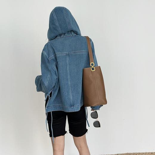 【顺丰包邮】45502 洛诗琳高质量纯天然棉质定织牛仔连帽外套539 商品图0