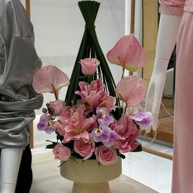 前台花瓶插花桌花