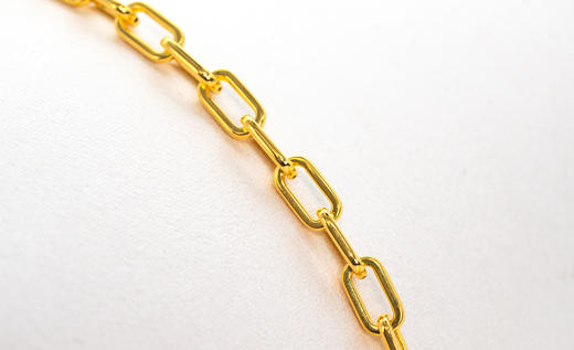 【热销款】时尚黄金大O项链克重18.41|链长48.6 商品图4