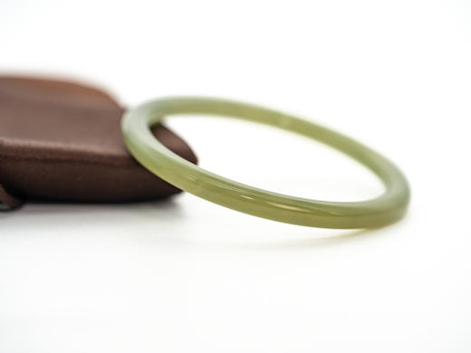 【推荐款】和田玉手镯（翠绿）圈口54、56 商品图5