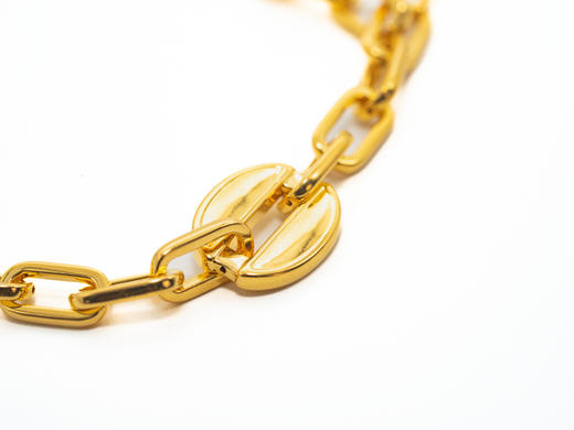 【热销款】时尚黄金大O项链克重18.41|链长48.6 商品图6