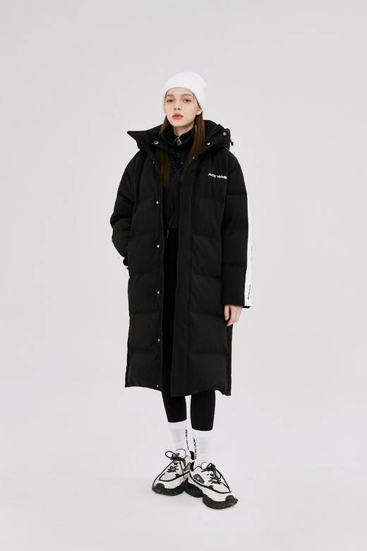 【下单直减100】YKYB休闲羽绒服男女新款冬季潮牌连帽白鸭绒中长款厚款外套 商品图2