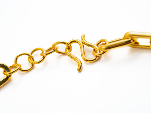 【热销款】时尚黄金大O项链克重18.41|链长48.6 商品图8