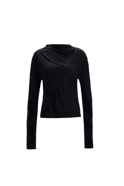 OUTOFLAW 帆船领长袖打底衫-黑色 商品图0