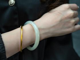 【推荐款】和田玉手镯（白）圈口53、54、56、57