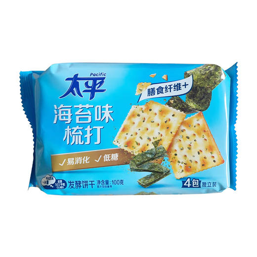 太平梳打海苔味饼干100g 商品图0