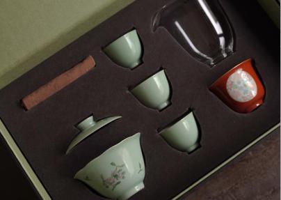 赋山叙 |石青花卉葵礼盒套组 商品图0