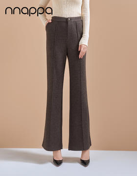 高腰羊毛呢微喇裤PA29339