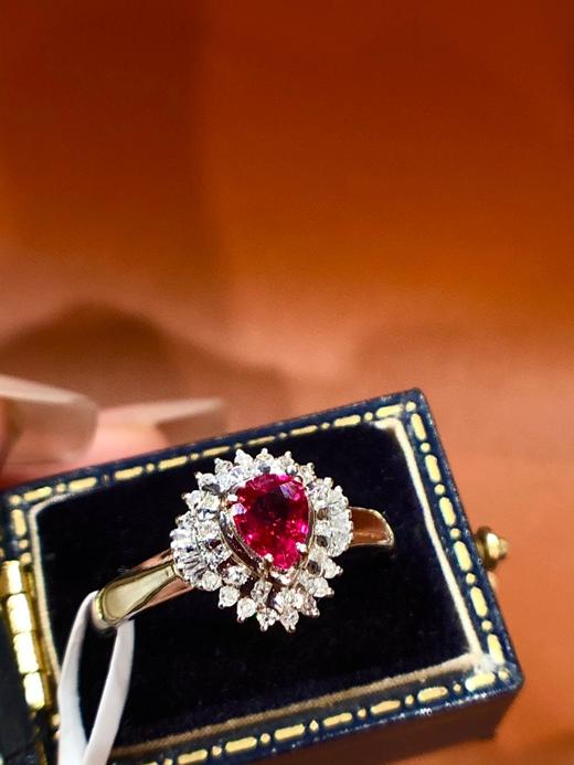 0.7ct刻面红宝石戒指 商品图1