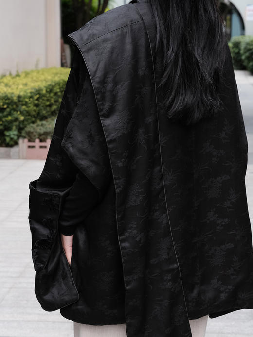 盛唐牡丹| 梅兰竹菊香云纱夹棉外套 商品图13