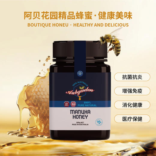 阿贝花园5+麦卢卡蜂蜜500g 澳大利亚原装进口 商品图1