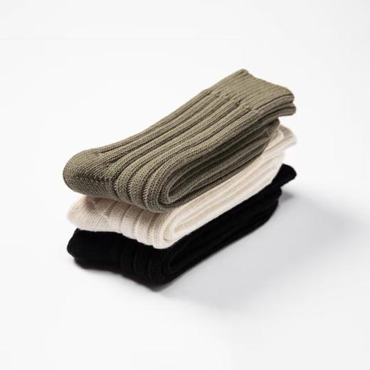 Evistub/E-4QPS617/三色复古粗针长筒复古堆叠袜 商品图2