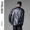 PINLI品立秋冬新款男士机车风PU皮衣休闲茄克外套雅痞上衣潮B252104056 商品缩略图2