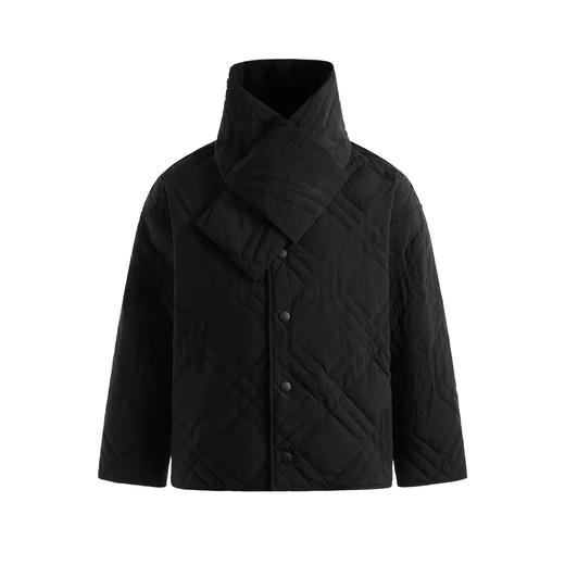 Evistub/E-4DWT986/白鸭绒防泼复古菱形绗缝内胆式羽绒服 商品图5