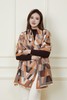 Say Something 橘色系菱形图案围巾 19449 商品缩略图0