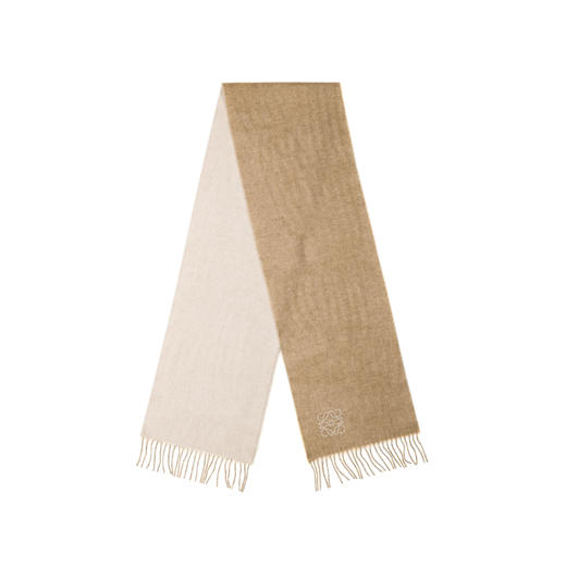 LOEW*罗意威 LOGO图案刺绣围巾 情侣款 男女同款 羊毛围巾（AN） 商品图1