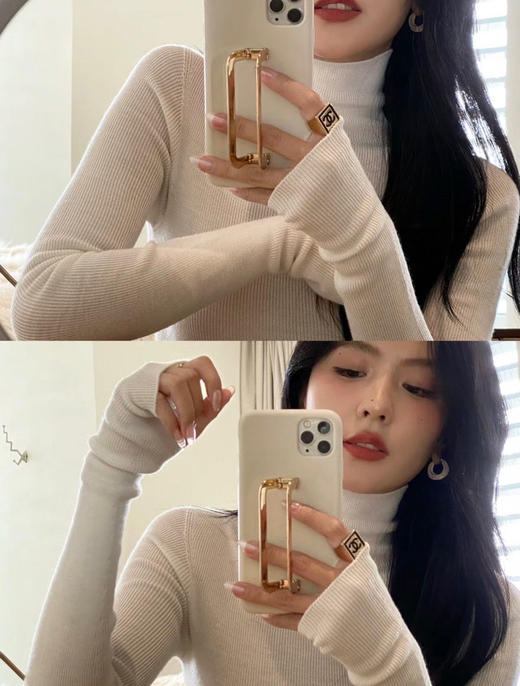 超细羊毛高领打底衫 商品图1