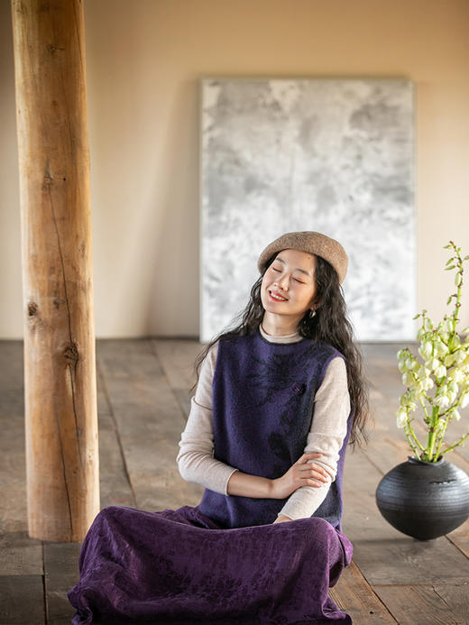 牧衣游原创 羊毛呢贝雷帽英伦复古百搭帽子 素问【不支持会员折】 商品图1