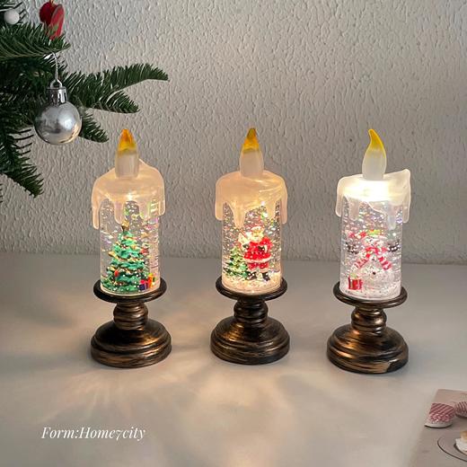 圣诞水晶蜡烛氛围夜灯 商品图2