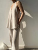 Semplicita｜Z06 V领吊带上衣双侧开叉 [ 奶油白 ] 商品缩略图5