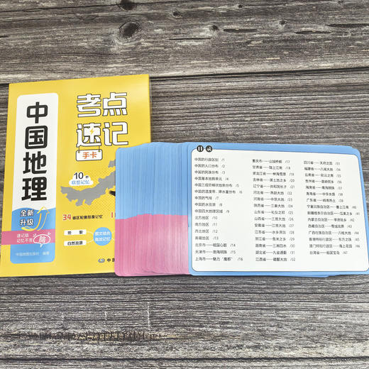 中国地理考点速记手卡 商品图2